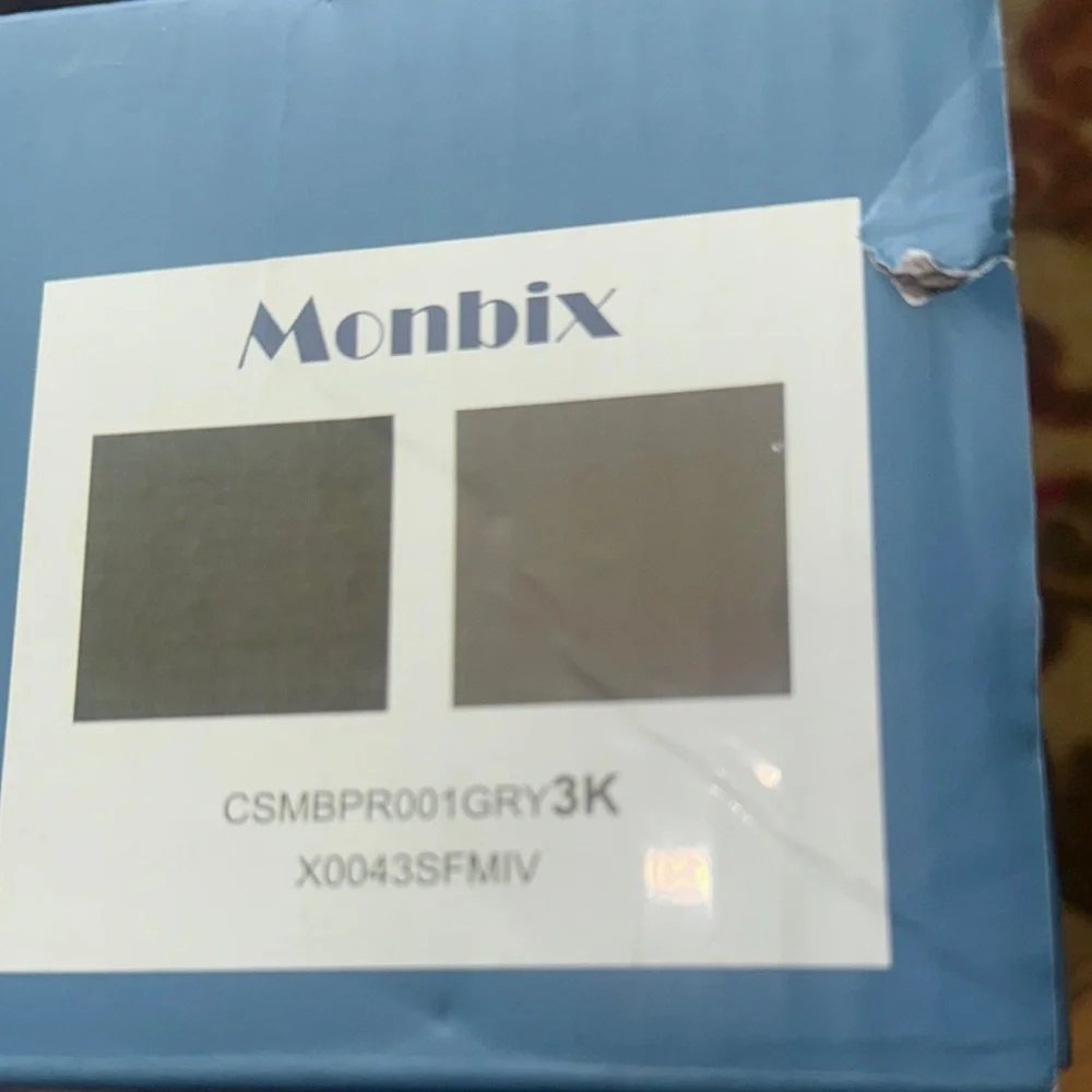 Monbix Black Comforter & 2 Shams Set NIB